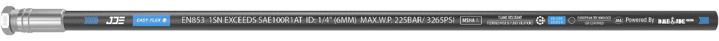 Mẫu nhận diện ống bên ngoài Ống thủy lực JDE Easy-Flex 1SN da láng